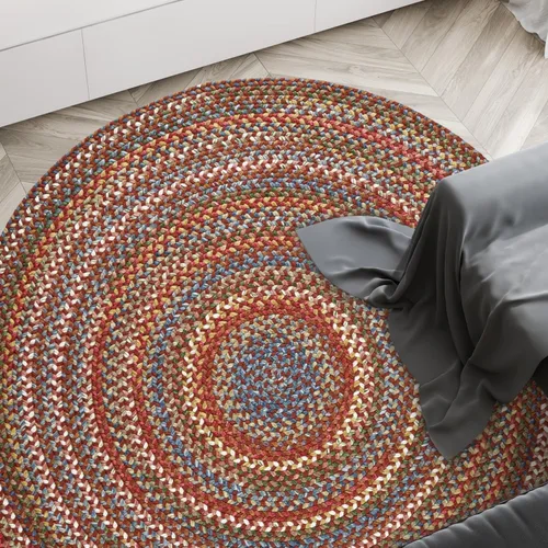 Miniatura 40 de Rhody Rug Country Jewel CJ35 - Alfombra trenzada ovalada de bronce de 2 x 3 pies, decoración del hogar, alfombra de piso o alfombra de dormitorio