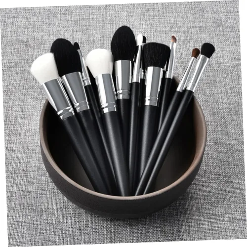 Miniatura 7 de POPETPOP Cepillo de prevención de maquillaje de desperdicio, cepillo de pelo de cabra para mujer, brochas de maquillaje Bling Maquillaje para mujer