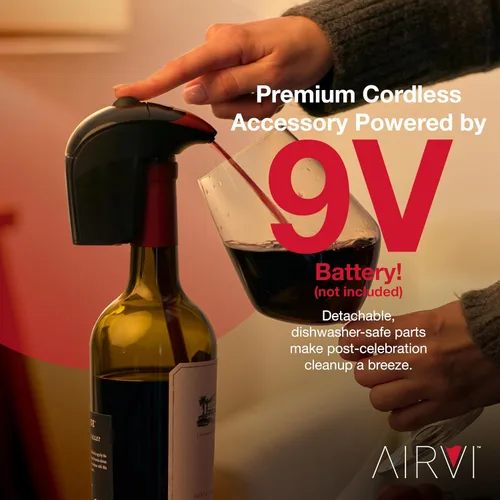 Miniatura 3 de Dispensador automático de vino, boquilla y decantador aireador eléctrico, manos libres, sin derrames, sin goteo, mejora el aroma y el sabor, regalos