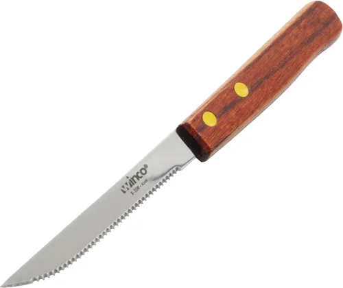 Miniatura 3 de Winco Cuchillos para carne, hoja de 4 pulgadas, HDL de madera