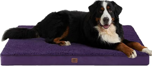 Miniatura 18 de EHEYCIGA Cama ortopédica de espuma para perros grandes, 35 pulgadas de largo x 23 pulgadas de ancho x 3.5 pulgadas de alto, gris claro