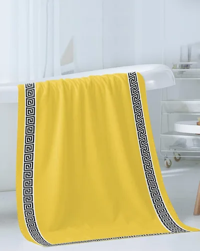 Miniatura 3 de Yellow Black Bath Towels for Bathroom Set - Luxury Towels Gifts for Women,Quick Dry Beach Kitchen Hand Hair Face Yoga Workout Gym Towel and Dish