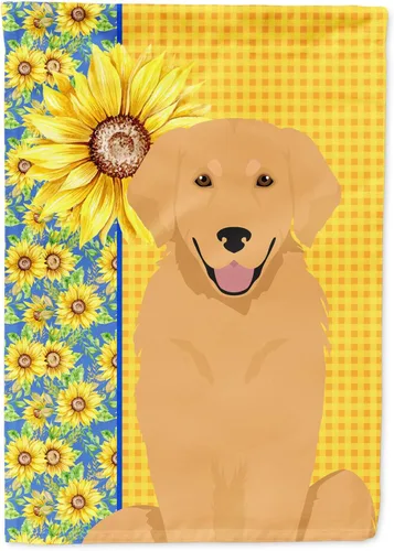 Miniatura 166 de Caroline's Treasures WDK5331CHF - Bandera de verano con diseño de girasoles rojos y blancos, manga grande, para porche, para colgar en la pared