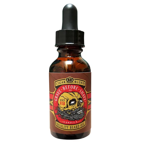 Miniatura 13 de Grave Before Shave™ Aceite para barba (aroma a ron de bahía) 4 onzas. Botella