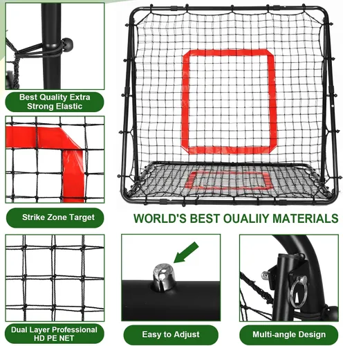 Miniatura 7 de BaseGoal Baseball and Softball Rebounder Net,Baseball Rebounder,Volleyball Rebounder,Pitch Back Net,Multi-Sport Training Rebound Screen,with