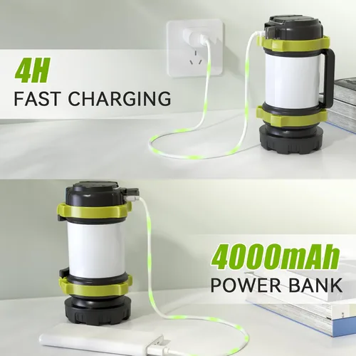 Miniatura 2 de AlpsWolf Linterna recargable, 6 modos, linterna de camping LED, linterna de campamento para corte de energía, linterna para el hogar, emergencia