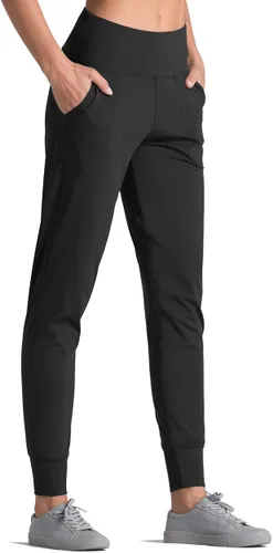 Dragon Fit - Pantalones deportivos para mujer, con bolsillos y tiro alto, para yoga, ejercicios, pantalones cónicos, pantalones de descanso para