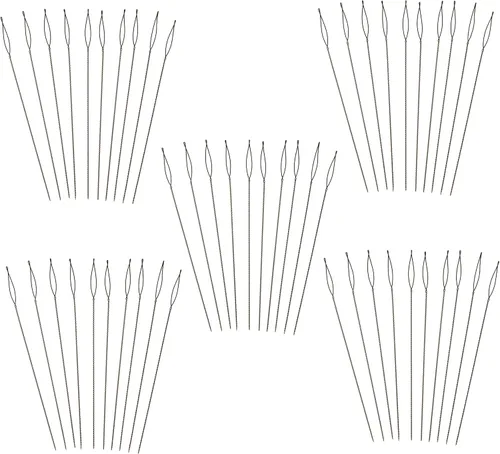 Miniatura 10 de The Beadsmith Basic Elements - Agujas plegables de 2.5 pulgadas de largo, alambre trenzado flexible, ojo grande, fácil de enhebrar, 4 agujas