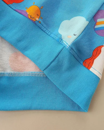 Miniatura 4 de HILEELANG Sudaderas de algodón para niña, estilo casual, cuello redondo, manga larga, suéter
