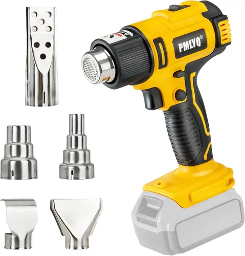 Pistola de Calor Inalámbrica para Batería Dewalt 20v, Pistola de Aire Caliente de Soldadura de Calentamiento Rápido 350W, Configuración de 2