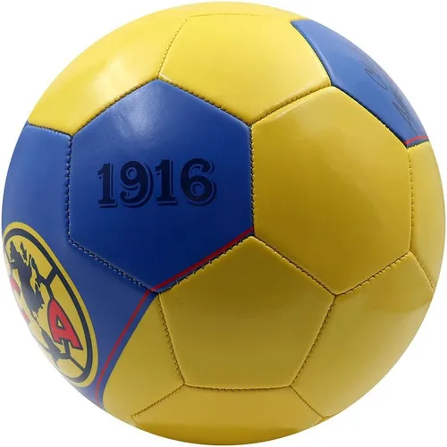 Miniatura 3 de Voit Club América - Balón de fútbol tamaño 5, mercancía oficial de la Liga MX con diseño Heritage Amarillo, pelota de fútbol profesional de 32