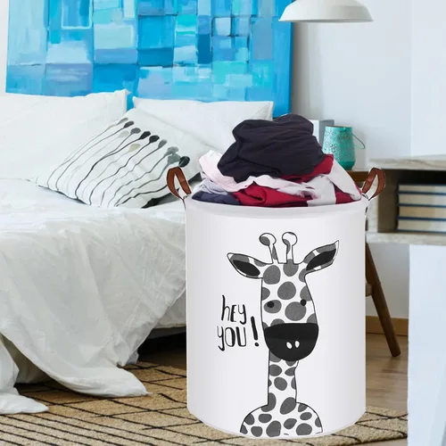 Miniatura 7 de Cesta de lavandería plegable para dormitorio, cesta impermeable para baño, bolsa grande de lavandería para dormitorio universitario, guardarropa