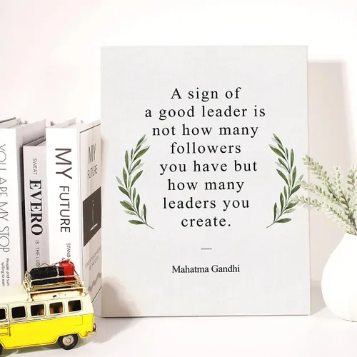 Miniatura 4 de Lienzo inspirador de mentor, arte de pared con frase motivacional de un buen líder, impresión en lienzo con frase de jefe positivo, pintura