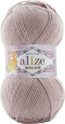 Miniatura 11 de 55% algodón 45% acrílico Alize Cotton Gold Yarn 1 madeja/bola 3.53 oz 360 yardas (1-crema)