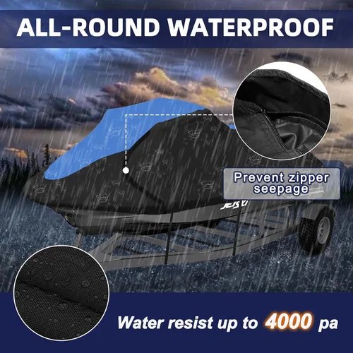 Miniatura 5 de Funda para moto acuática 600D – Cubierta de Seadoo remolque, cubierta impermeable para motos acuáticas, cubierta PWC para Seadoo, Yamaha, Kawasaki