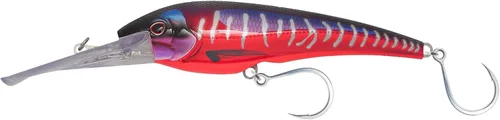 Miniatura 52 de Nomad Design DTX Minnow con sistema patentado Autotune - Acción de natación de pez cebo envejecido, BKK Diablo Caballa Rosa Caliente