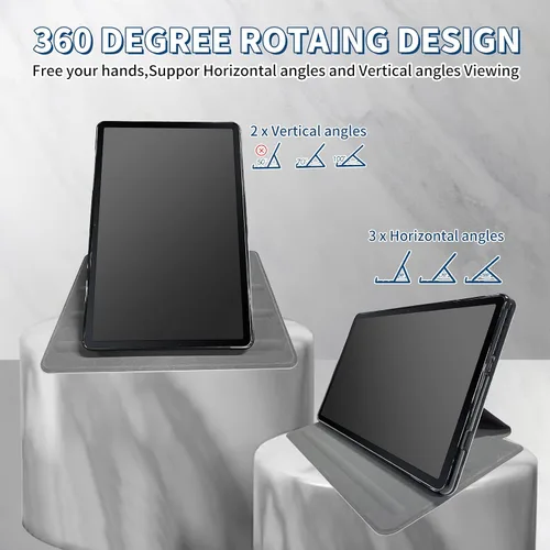 Miniatura 2 de Funda para iPad mini 6 para iPad mini 6ª generación 8.3 pulgadas 2021 360 grados giratorio soporte ligero cubierta inteligente protectora