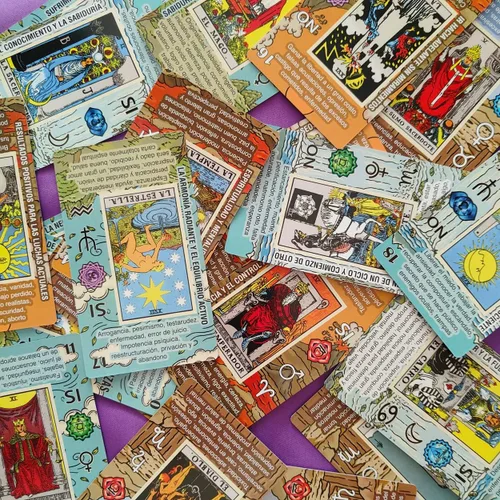 Miniatura 6 de Cartas de Tarot para Principiantes, Juego de Tarot de Aprendizaje, Sin Libro de Guía Necesario, Cartas de Tarot con Significados en Ellas (Español)