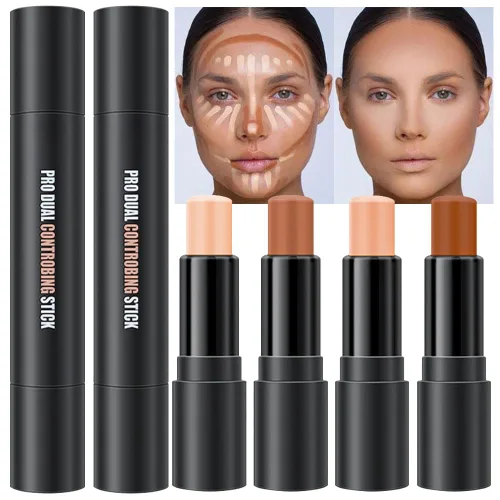 Miniatura 7 de evpct 2En1 Crema Barra de Contorno y Corrector para Maquillaje Facial Kit de Crema para Principiantes Crema de Contorno y Barra de Iluminación Barra