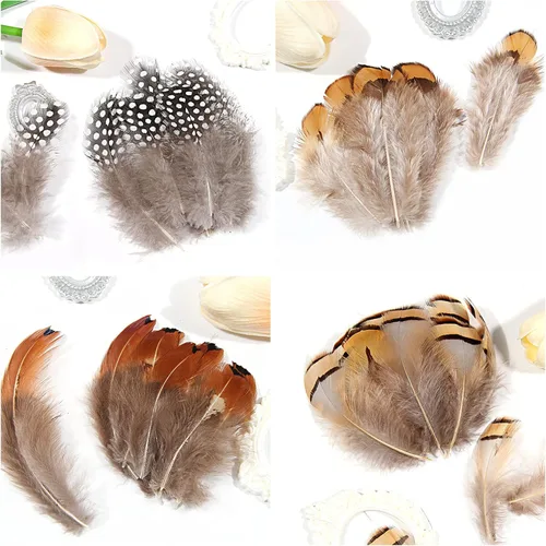 Miniatura 3 de 200 plumas naturales de 10 estilos surtidos de plumas para atrapasueños, manualidades, decoración de bricolaje
