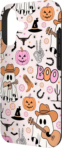 Miniatura 2 de Spooky Ghost Cowboy Cute Halloween Boo Western Retro Pastel Case for iPhone 17