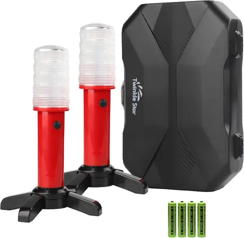 Kit de bengalas de emergencia para carretera Twinkle Star con luz LED de seguridad, luz de advertencia de carretera, faro de alerta de carretera con