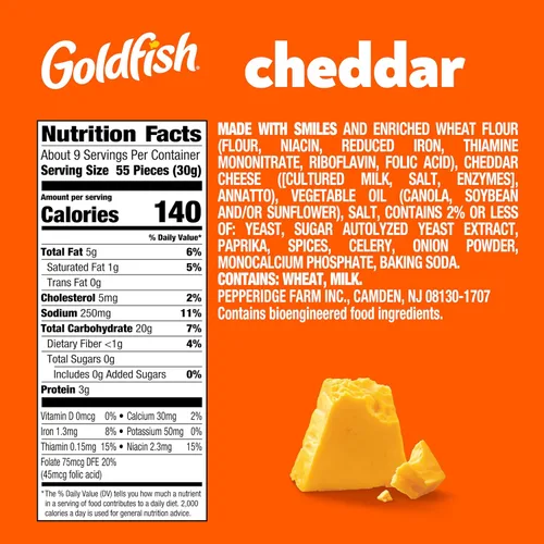 Miniatura 2 de Goldfish Galletas de queso cheddar, bolsa de 10 onzas