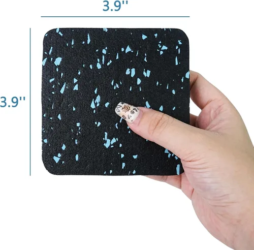 Miniatura 6 de Luwint Almohadillas para cinta de correr, acolchado de espuma de goma, aislamiento de sonido, antivibración, absorción de golpes, láminas de 6 PIEZAS