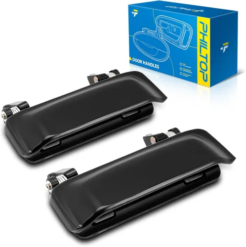 Miniatura 11 de PHILTOP Manija de puerta exterior 3 piezas delantera izquierda y derecha y trasera derecha para Chevy Express 1500/2500/3500, reemplaza # 79320