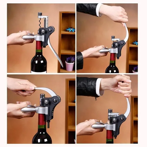 Miniatura 4 de Abridor de vino, Abridor de botellas de vino, Accesorios de vino Aireador Kit de abridor de vino, Juego de sacacorchos de vino tinto con estuche