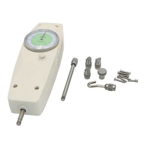 Miniatura 5 de Medidor de fuerza 50N Medidor de medidor de empuje Medidor dinamómetro analógico Probador de instrumentos de medición de fuerza NK-50 para industria