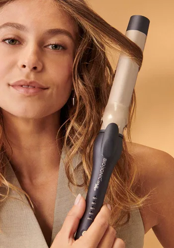 Miniatura 6 de Bio Ionic GoldPro 1" or 1.25” Curling Iron, Blue, Moisturizing Heat & 24K Gold MX, New & Improved 15% Longer Barrel Ceramic Curling Iron, Adjustable