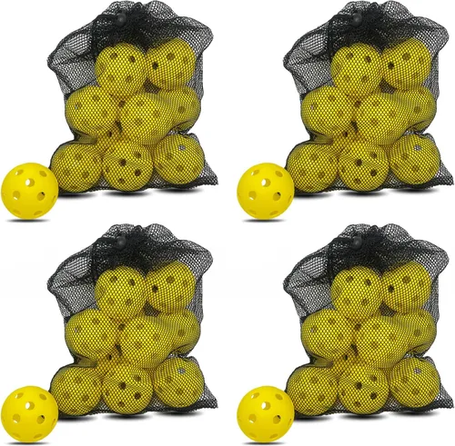 Miniatura 12 de 6 -Pack Pickleball Balls, 26 Holes Outdoor Pickleballs, High Elasticity & Durable Pickle Balls for All Style Pickleball Paddles Indoor Pickleballs