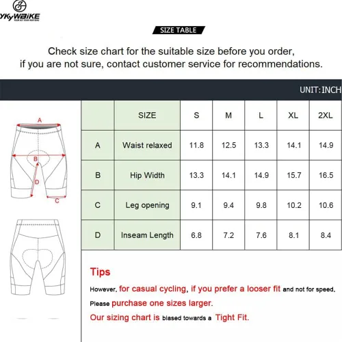 Miniatura 9 de YKYWBIKE Pantalones cortos acolchados para ciclismo de carretera para hombre con bolsillos antideslizantes en las piernas absorben el sudor