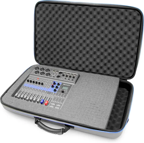 Miniatura 8 de CASEMATIX Estuche mezclador de equipo de música compatible con Zoom LiveTrak L-8 Podcast Mixer o PodTrak P8 grabadora y accesorios de micrófono