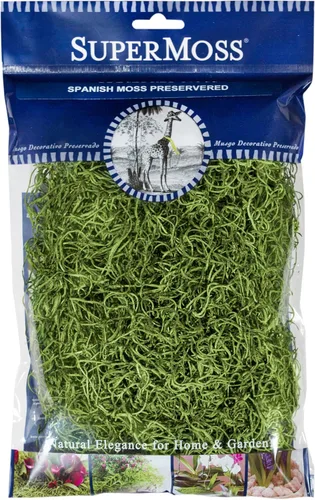 SuperMoss (26902) Musgo español preservado – Musgo decorativo para manualidades, plantas en maceta, jardines de hadas, relleno de jarrón, arreglos
