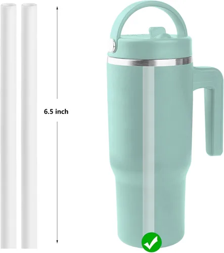 Miniatura 2 de Pajitas de repuesto compatibles con Hydrapeak Kids Voyager de 18 onzas, paquete de 6 popotes, 1 cepillo de limpieza