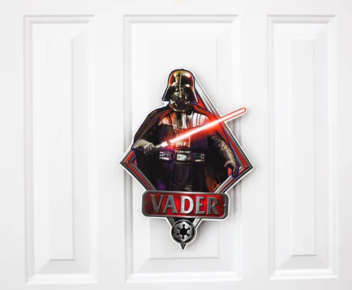Miniatura 7 de Silver Buffalo Disney Star Wars Darth Vader Episodio 4 Arte de pared de madera troquelada, 13 x 9.5 pulgadas, multicolor