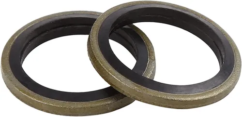 Miniatura 5 de X AUTOHAUX 25pcs M16 Tono Bronce Motor de Coche Drenaje de Aceite Triturado Plano Juntas de Arandela