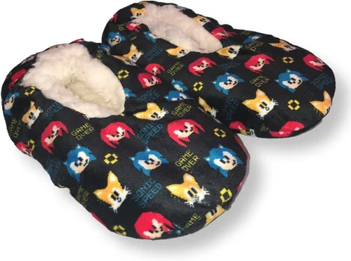 Miniatura 2 de Zapatillas Sonic Boys Fuzzy House Shoes para niños
