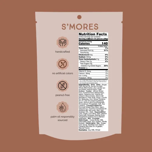 Miniatura 2 de Chunk Nibbles S'mores Snack Clusters - Golosinas inspiradas en fogatas con malvaviscos, galletas Graham, pretzels y chocolate, lote pequeño, hecho a