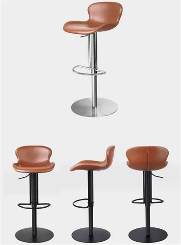 Miniatura 6 de BNNP Taburetes de bar altos, silla de bar que se puede levantar silla de bar alta giratoria de 360°, taburete de bar para el hogar, hotel, 1