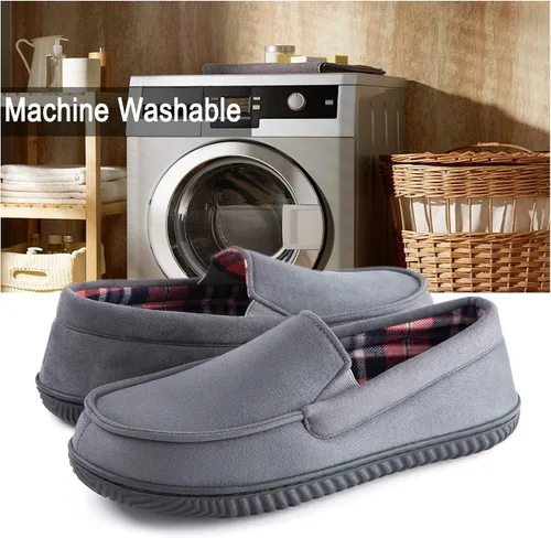 Miniatura 6 de RockDove Pantuflas tipo mocasín con forro de franela Alexander para hombre