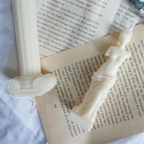 Miniatura 4 de Molde de silicona para velas Venus de Milo, mitología griega romana, diosa, afrodita, moldes para velas 3D, aromaterepía, molde de estilo nórdico