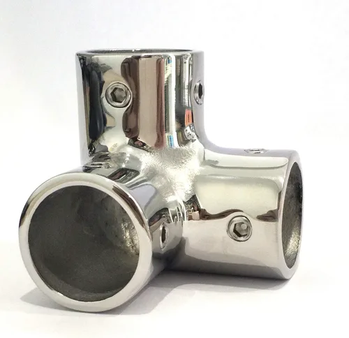 Miniatura 8 de Heavy Dudy - Barra de mano de tubo de 7/8 pulgadas, grado marino 316 SS pulido espejo de barandilla de mano de 90 grados 7/8 "(22 mm) codo
