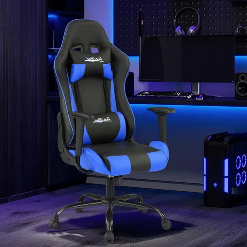 Miniatura 10 de Silla Gamer - Silla reclinable ergonómica de respaldo alto para juegos de PC con reposacabezas y soporte lumbar para adultos y niños de 8 a 12 años