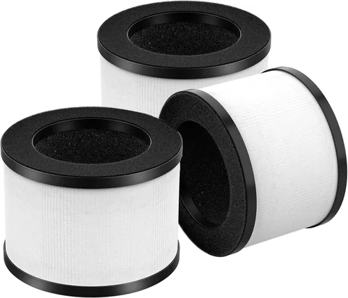 Miniatura 9 de Paquete de 2 filtros de repuesto HEPA TZ-K1 compatibles con FreAire KN6391, compatible con ToLife TZ-K1, compatible con MK-01 MK-06, MJ012H, Negro
