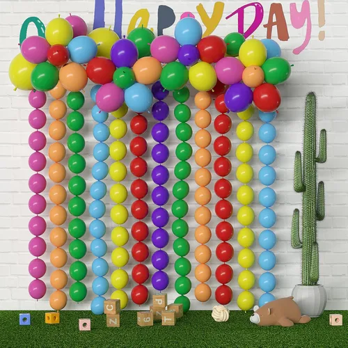 Miniatura 16 de 105 globos de enlace negro de 6 pulgadas, globos de enlace rápido, globos de látex para sesión de fotos, baby shower, decoración de fiesta