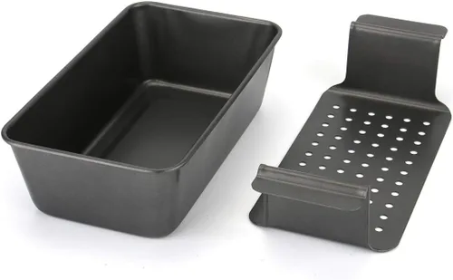 Miniatura 3 de Tosnail Juego de 4 moldes antiadherentes para pastel de carne con drenaje