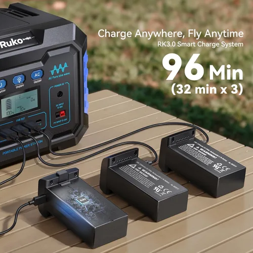 Miniatura 7 de Ruko U11MINI 4K, drones con cámara para adultos, video 4K, foto 8K, menos de 8.78 oz, cardán de 3 ejes, transmisión FPV de 20000 pies